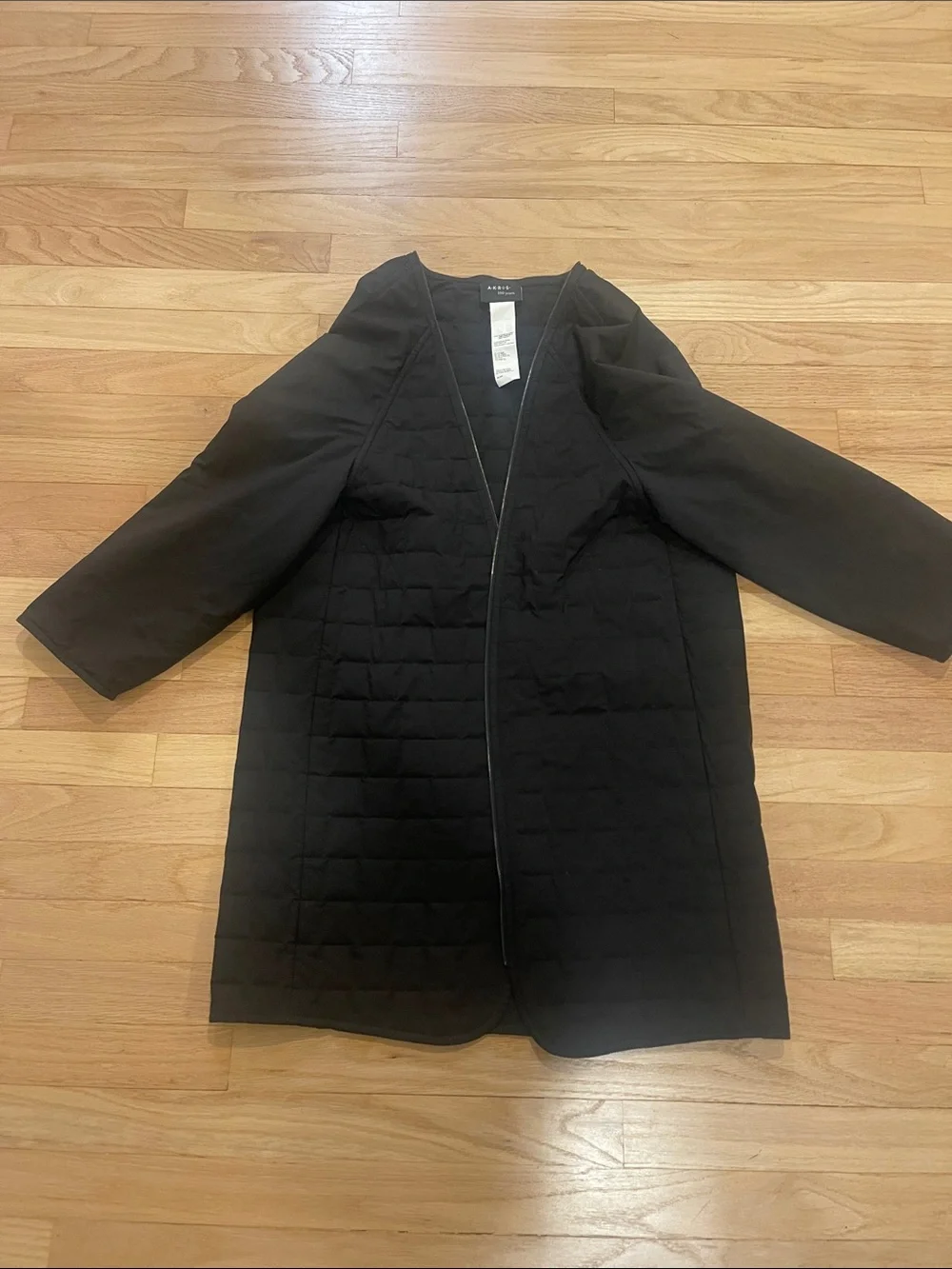 Akris Punto Black Quilted Long Puffer Under Coat - Picture 2 of 8